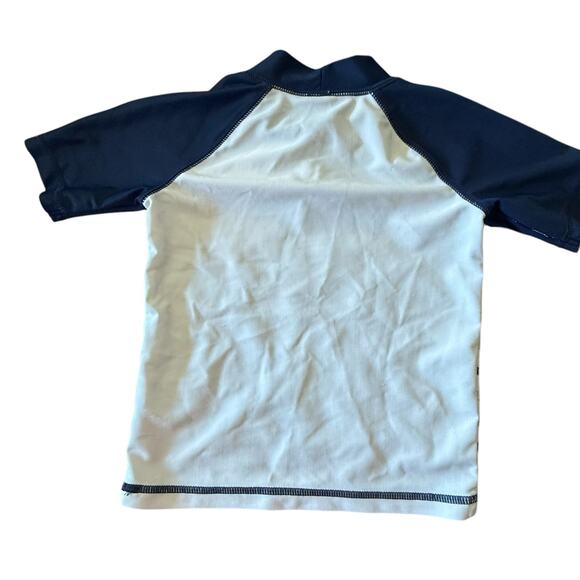 2T SHARKS Swimwear Lot Boys Swim Trunks Rashguard UV Skins Carters Toddler 3 PC - Picture 2 of 9